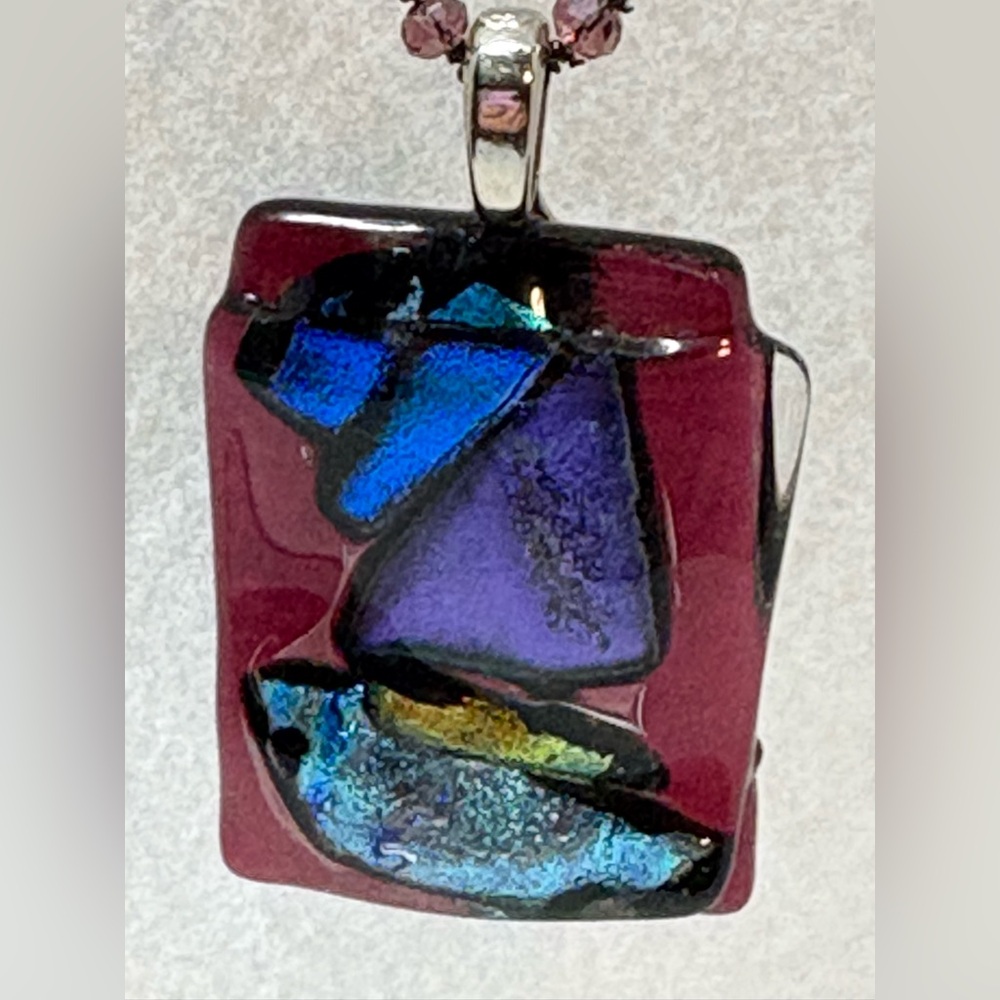 Dichroic Glass Handmade Necklace